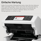 Safescan 2850 Geldzählmaschine, zählt sortierte Banknoten - Banknotenzähler mit 3-facher Echtheitsprüfung - Geldzählmaschine mit mehrsprachiger Benutzeroberfläche
