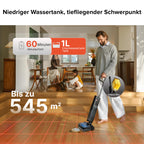 roborock F25 ACE Pro Nass-Trockensauger, 25000Pa, JetFoaming gegen Flecken, Anti-Haar-Verwicklung, 180° Flach-Design, Heißwasser-Selbstreinigung & Heißlufttrocknung