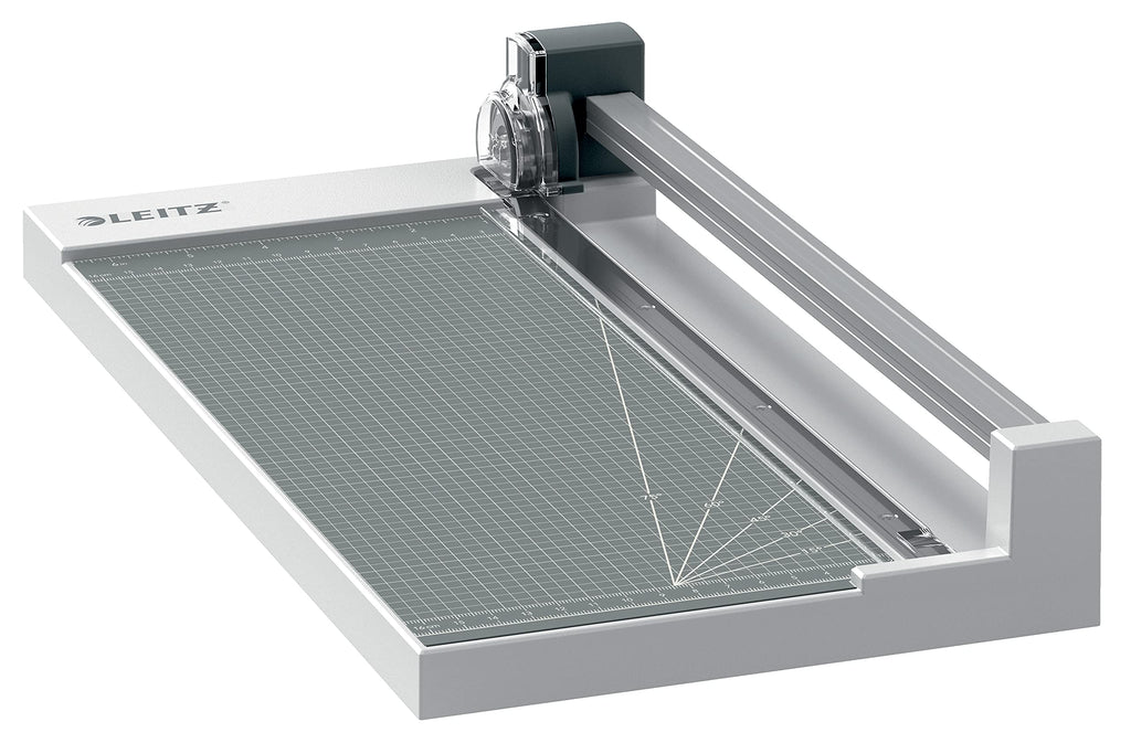 Leitz Precision Home Office Rollenschneider A4, schneidet bis zu 10 Blatt, Papierschneidemaschine mit 305 mm Schnittlänge, feste Klinge für geraden Schnitt & Ausrichthilfe, 90260000