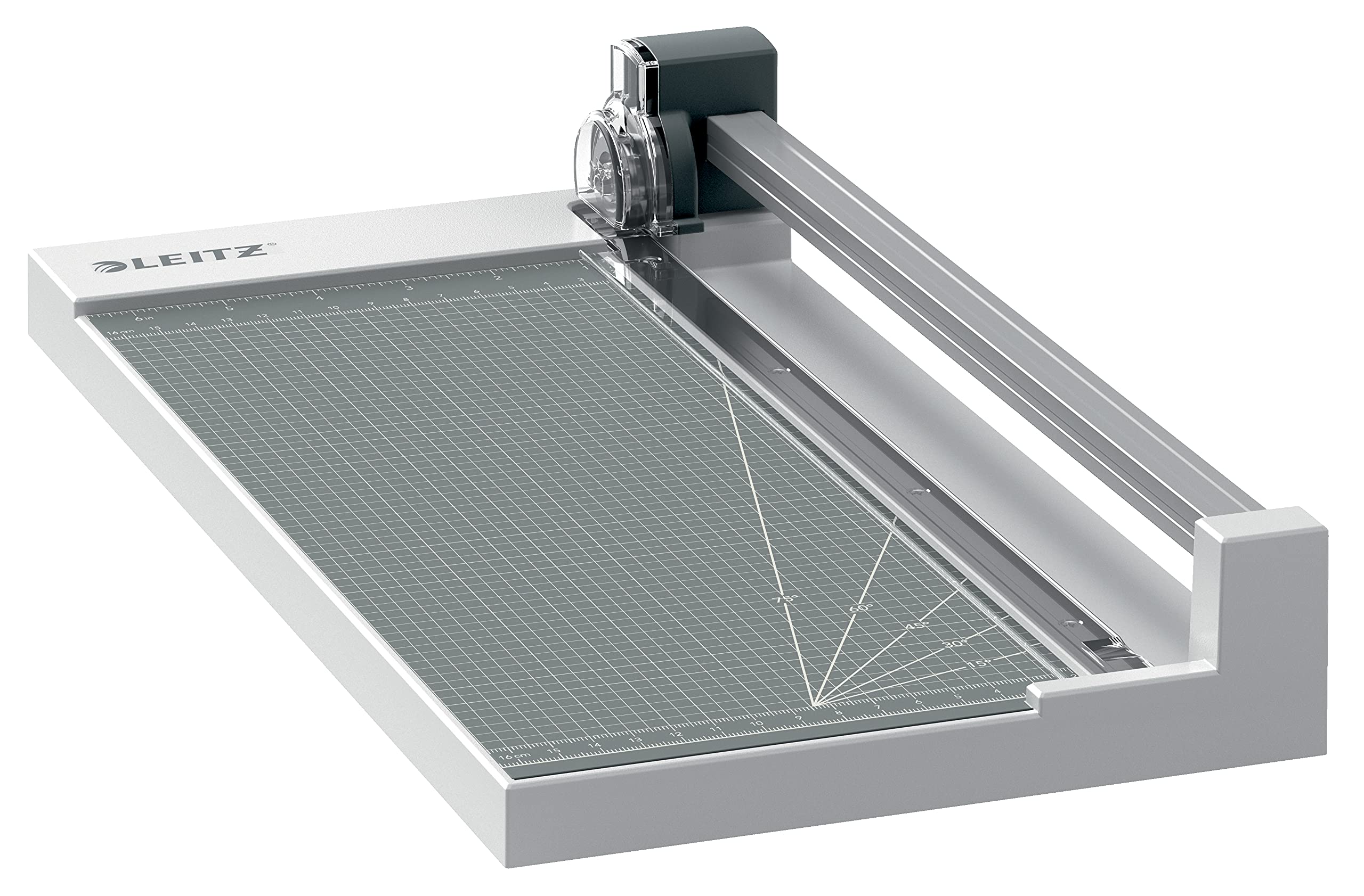 Leitz Precision Home Office Rollenschneider A4, schneidet bis zu 10 Blatt, Papierschneidemaschine mit 305 mm Schnittlänge, feste Klinge für geraden Schnitt & Ausrichthilfe, 90260000