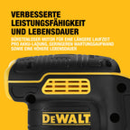 DEWALT 18 Volt Akku-Exzenterschleifer (Schleifpapier-ø: 125 mm, elektronische Drehzahlregulierung, Staubschutz für Getriebe und Schalter, mit Klettfix-System, ohne Akku und Ladegerät), DCW210N