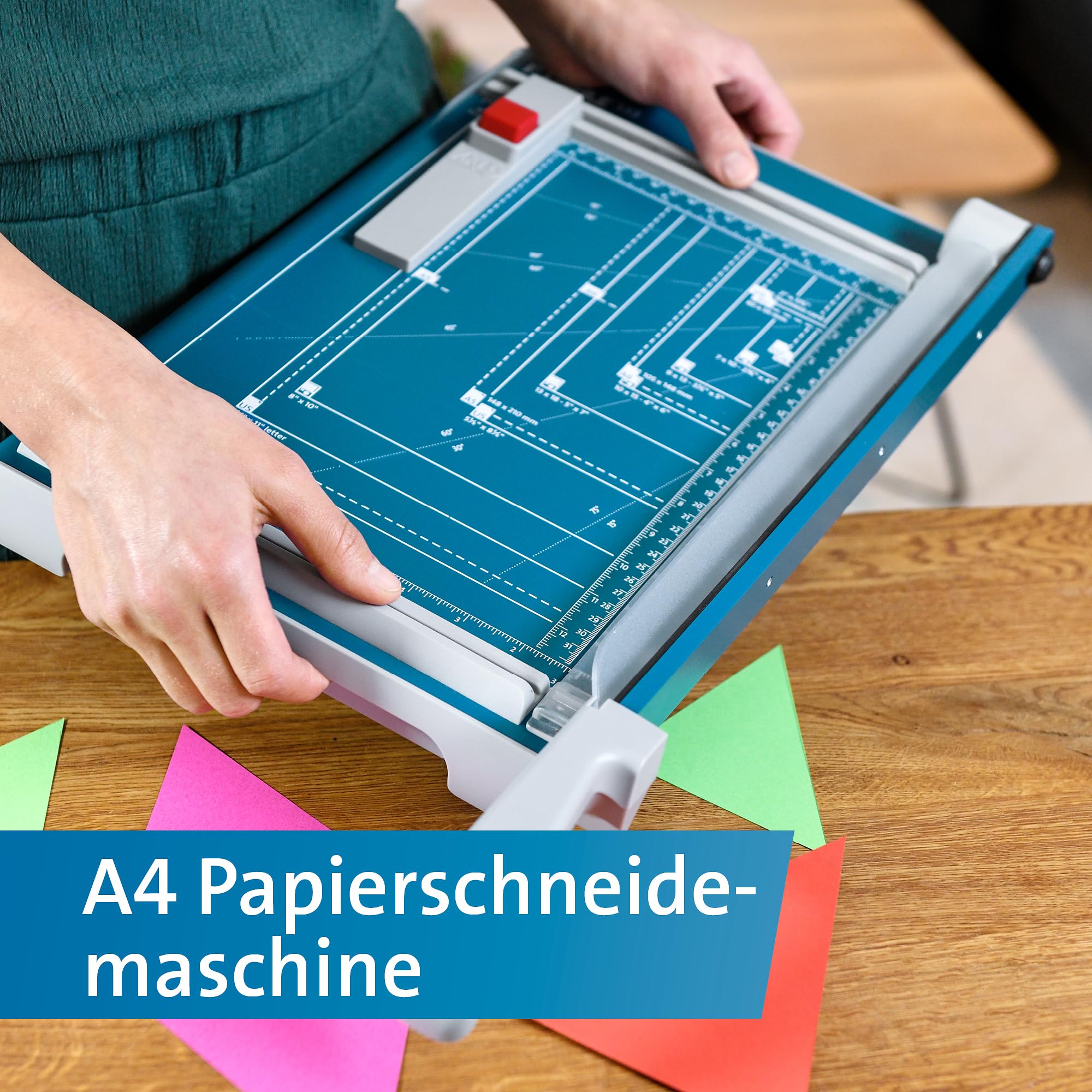 Dahle 533 Schneidemaschine (Bis DIN A4, 15 Blatt Schneidleistung) blau