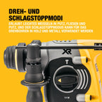 DEWALT SDS-plus XR Akku-Kombihammer/Schlagbohrmaschine (18V, bürstenlos, 24mm, ideal für Bohranker/Befestigungslöcher, 2x 18V / 5 Ah Li-Ion Akkus, Ladegerät, T-STAK Box), DCH273P2T-QW