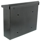 Burg Wächter Briefkasten, A4 Einwurf-Format, EU Norm EN 13724, Inkl. 2 Schlüsseln, Verzinkter Stahl, Journal 5867 E, Eisen, Stahl Eisenfärbig