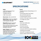 Blaupunkt Frankfurt RCM 82 DAB,1-DIN Autoradio, DAB+, Bluetooth, AUX; USB, SD-Karteneingang, Lenkradfernbedienung, Freisprecheinrichtung, Equalizer, 200 Watt, schwarz