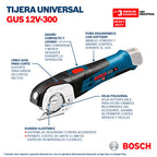 Bosch Professional 12V System Akku Universalschere GUS 12V-300 (ohne Akku/ Ladegerät)