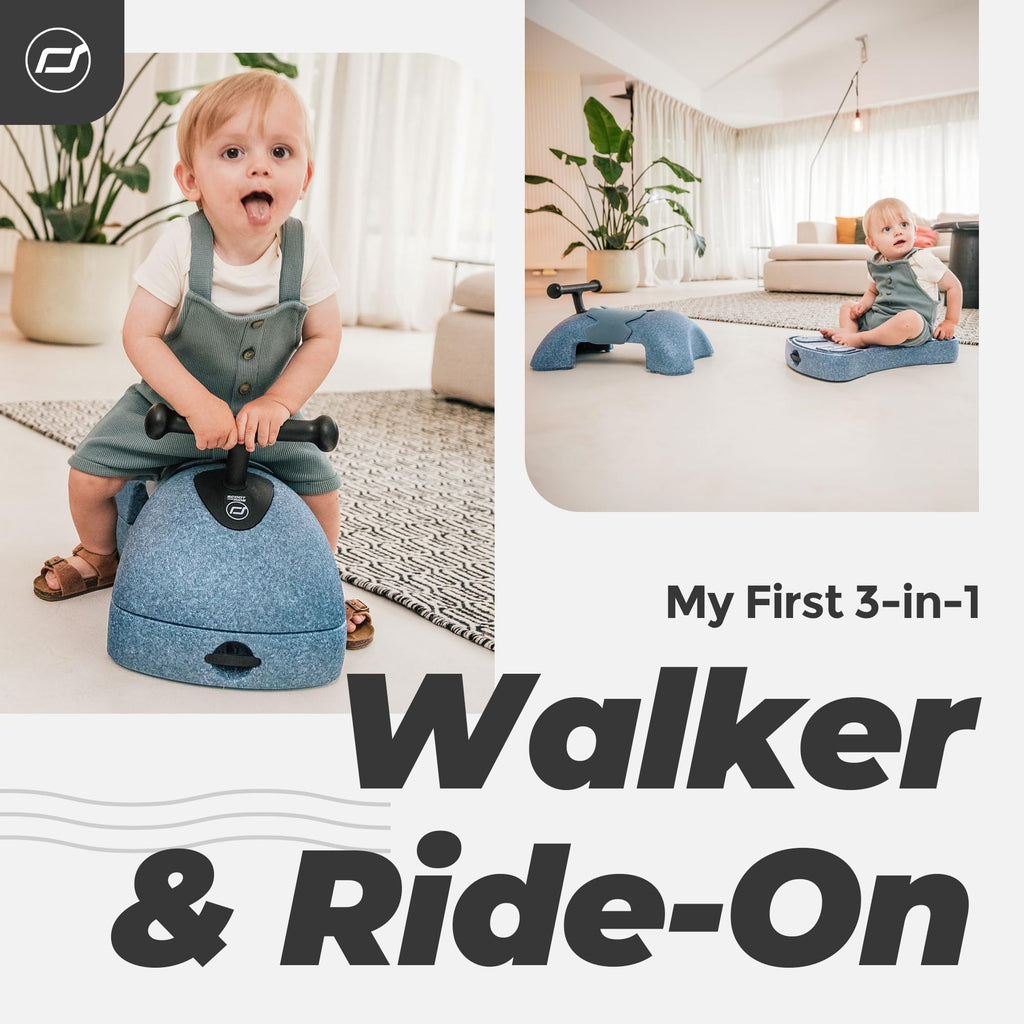 Scoot & Ride My First Rutscher aus recyclebarem EPP-Material/PVC frei/BPA frei, Farbe: Steel, 96595