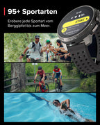 SUUNTO Race Sportuhr - Outdoor Smartwatch, 1,43" Helles AMOLED Display mit Saphirglas, Bequeme Uhrenkrone & Tasten Bedienung, Präzise Zweifrequenz GPS, Lange Akkulaufzeit, 100m Wasserdicht