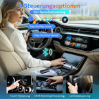 OTTOCAST Play2video Ultra 2026 Upgrade, kabelloser CarPlay & Android Auto Adapter mit YouTube/Netflix/Prime Video, Plug & Play, 4 GB + 32 GB AI Box für Fahrzeuge mit kabelgebundenem CarPlay ab 2016