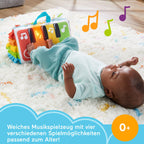 FISHER-PRICE Kick & Play Soft Piano - Weiches und tragbares Pianospielzeug, mitwachsendes Design, bunte Tasten, für Babys ab der Geburt, HND54