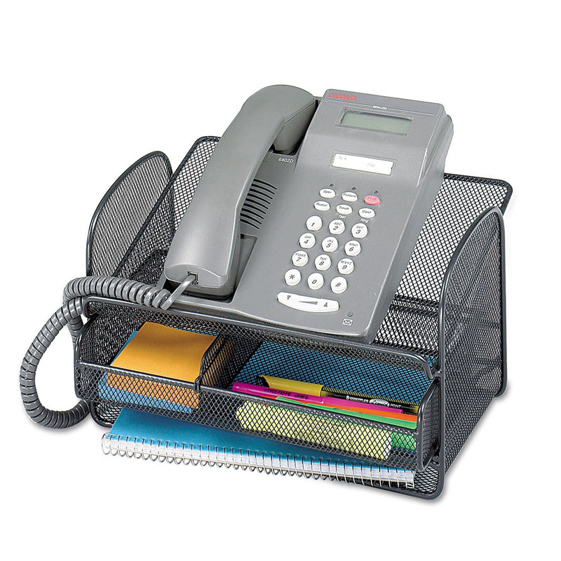 Safco Onyx Telefonständer aus Metallgitter - schwarz