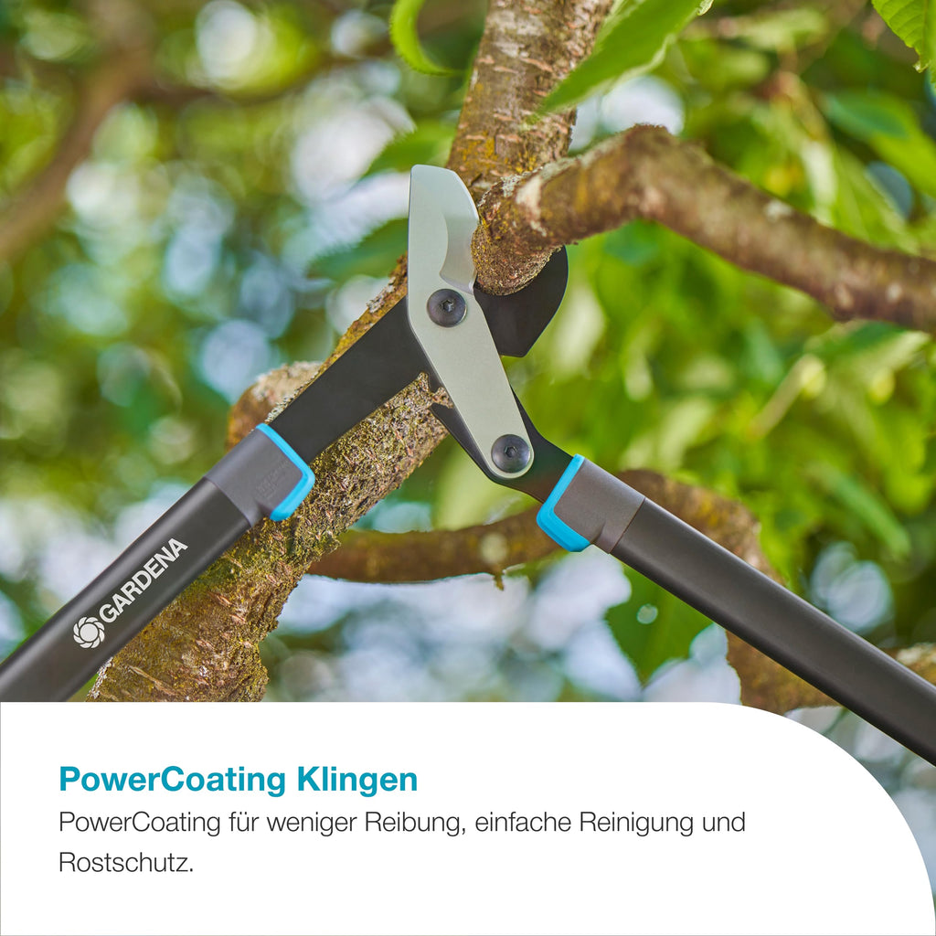 Gardena Astschere EnergyCut Pro L, Bypass-Astschere für grünes, frisches Holz, 50 mm Schnittdurchmesser, präzisionsgeschliffene Klingen, leichtes Design, ergonomische Griffe (12051-88)