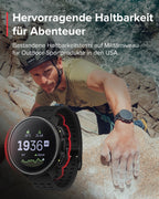 SUUNTO Vertical Abenteuer Uhr - GPS Smartwatch, Zweifrequenz GPS Navigation, Kostenlose Offline-Karten, mit Solarladung Akkulaufzeit bis zu 65 Tagen, Militärgeprüftes Gehäuse, 100m Wasserdichtigkeit