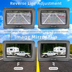 MHCABSR WiFi Wireless Magnetic Hitch Kamera Backup mit 4.3 Zoll LCD Monitor Display Rückansicht für Schwanenhals Pferd Anhänger Boot RV Camper Auto