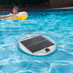 Intex Solar Powered LED Floating Poolleuchte - Solarbetriebene Blitzboje - 2 Beleuchtungsmodi, 28695, Weiß