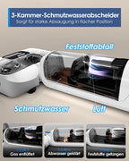 Tineco Floor ONE S6 Stretch Lite Nass Trockensauger, 180°Lay-Flat Nasssauger, Zentrifugallufttrocknung, 40min Laufzeit, Beidseitige Kantenreinigung, erreichen in niedriger Möbel für Tierhaare