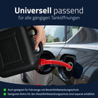 hünersdorff Kraftstoff-Kanister 812800 STANDARD 10l für Benzin, Diesel und andere Gefahrgüter, UN-Zulassung, made in Germany, TÜV-geprüfter Produktion, schwarz