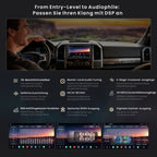 ATOTOZONE X10DG2B7E 7 Zoll Android DAB+ Autoradio Doppel-Din, 8+128G, 4G LTE, KI-Sprachassistent, Kabelloses Carplay & Android Auto, Duales Mikrofon & BT & Kameraeingang, 36B-EQ, HDMI-Eingang