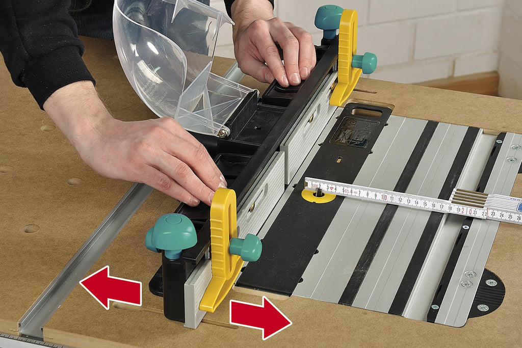 wolfcraft Parallel-Fräsanschlag für MASTER cut Maschinentische, 6901000, für MASTER Cut 1500, 2200, 2500 und 2600