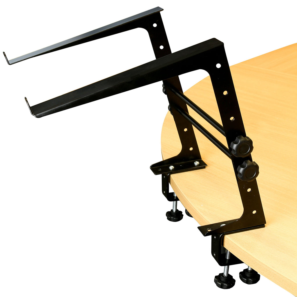 RockJam RJLP1 Adjustable Desk Mounted Desktop Laptop Stand Laptop Riser and DJ Controller Stand