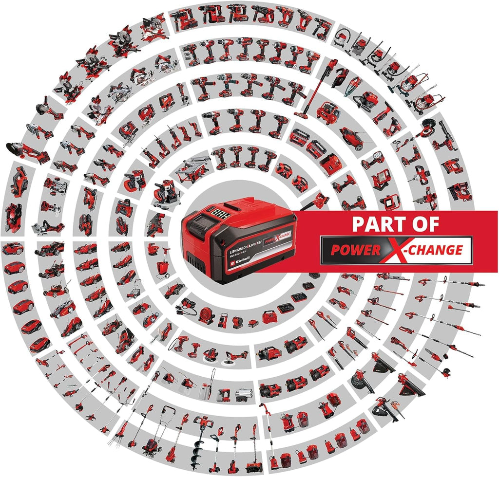 Einhell Akku-Bohrschrauber TE-CD 18/40 Li (2x1,5 Ah) Power X-Change (Lithium-Ionen, 40 Nm, 2-Gang-Getriebe, Drehzahl-Elektronik, LED, inkl. 2x 1,5 Ah PXC-Akkus und Ladegerät)
