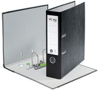 VON Leitz Ordner A4, 10er Pack, 100 % Recyclingpapier, 80 mm Rückenbreite, Für 600 Blatt, Blauer Engel & FSC-zertifiziert, Für Schule, Studium & Zuhause, Schwarz, 10530095