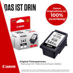 Canon Tinte - PG-545XL Original Drucker Tintenpatrone Schwarz mit hoher Reichweite - Druckt bis zu 400 A4-Seiten (1 x druckerpatrone)