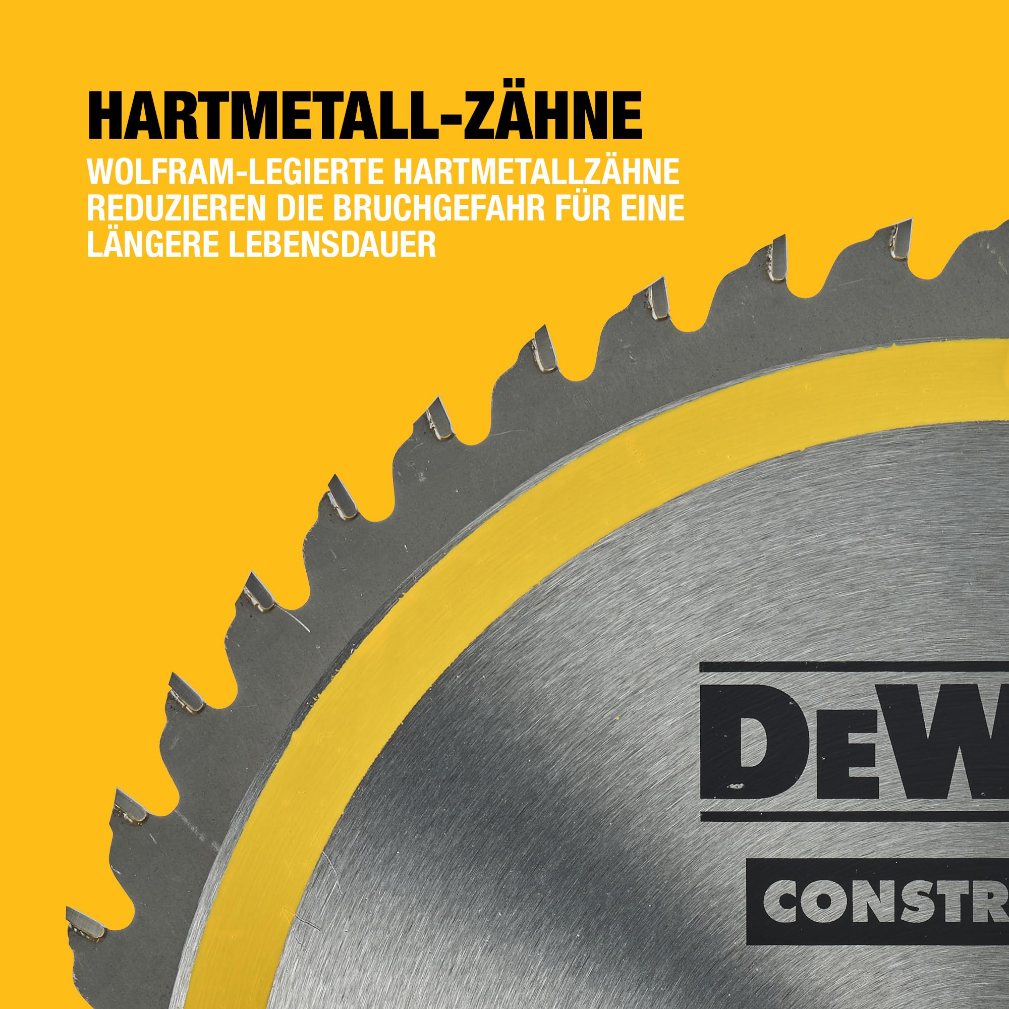 DEWALT 250 x 30 mm Kreissägeblatt (für den Einsatz auf Stationärsägen, nagelfest, 48 Zähne, Wechselzahngeometrie, 10° Zahnwinkel, 3 mm Schnittbreite), DT1957-QZ