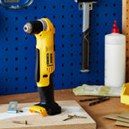 DEWALT 18 Volt Akku-Winkelbohrmaschine (2-Gang Getriebe, elektronische Drehzahlregulierung, Motorbremse, großer Paddelschalter, LED-Leuchte, max. Drehmoment 33 Nm, ohne Akku & Ladegerät), DCD740N-XJ