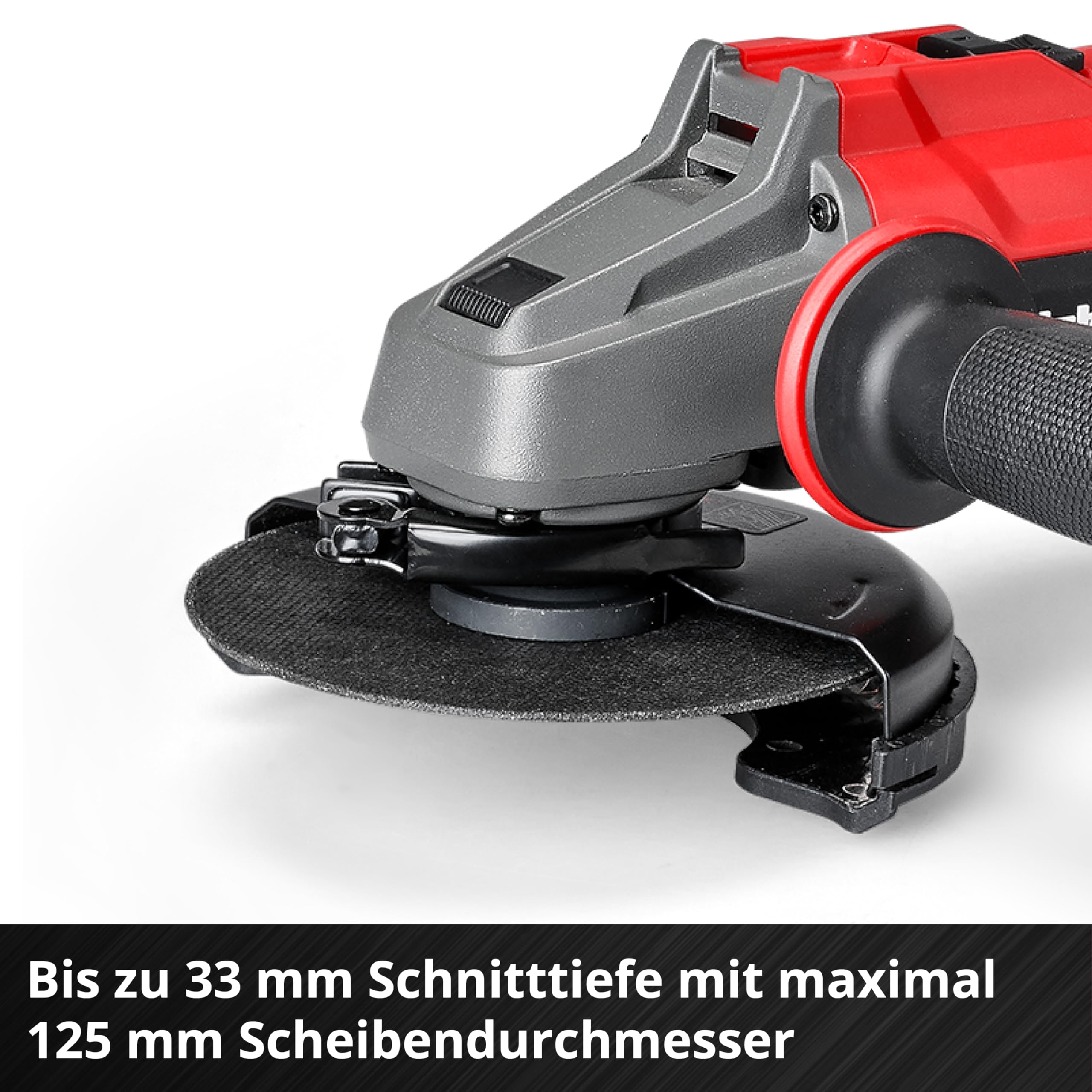 Einhell Professional Akku-Winkelschleifer AXXIO 18/125 Power X-Change (18 V, 700 W, 125 mm Scheiben-Ø, 33 mm Schnitttiefe, Brushless, Softstart, ohne Trennscheibe, ohne Akku)