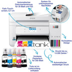 Epson EcoTank ET-4856 A4-Multifunktions-Wi-Fi-Tintentankdrucker, mit einem im Lieferumfang enthaltenen Vorrat an Tinten bis zu 3 Jahren