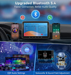 PORMIDO Autoradio mit Bildschirm DAB+, 7 Zoll 1 Din Android 13 Apple CarPlay Android Auto Touch Screen Display, Wireless Car Play Radio mit Bluetooth WiFi Navi MirrorLink FM RDS GPS SWC USB EQ