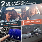 CD Player für Auto mit USB-Anschluss - Homlab Universal CD Laufwerk für Auto PKW LKW mit 1M USB-Verlängerungskabel, Externes CD Laufwerk für Laptop, PC, Fernseher, kompatibel mit Android Autoradio