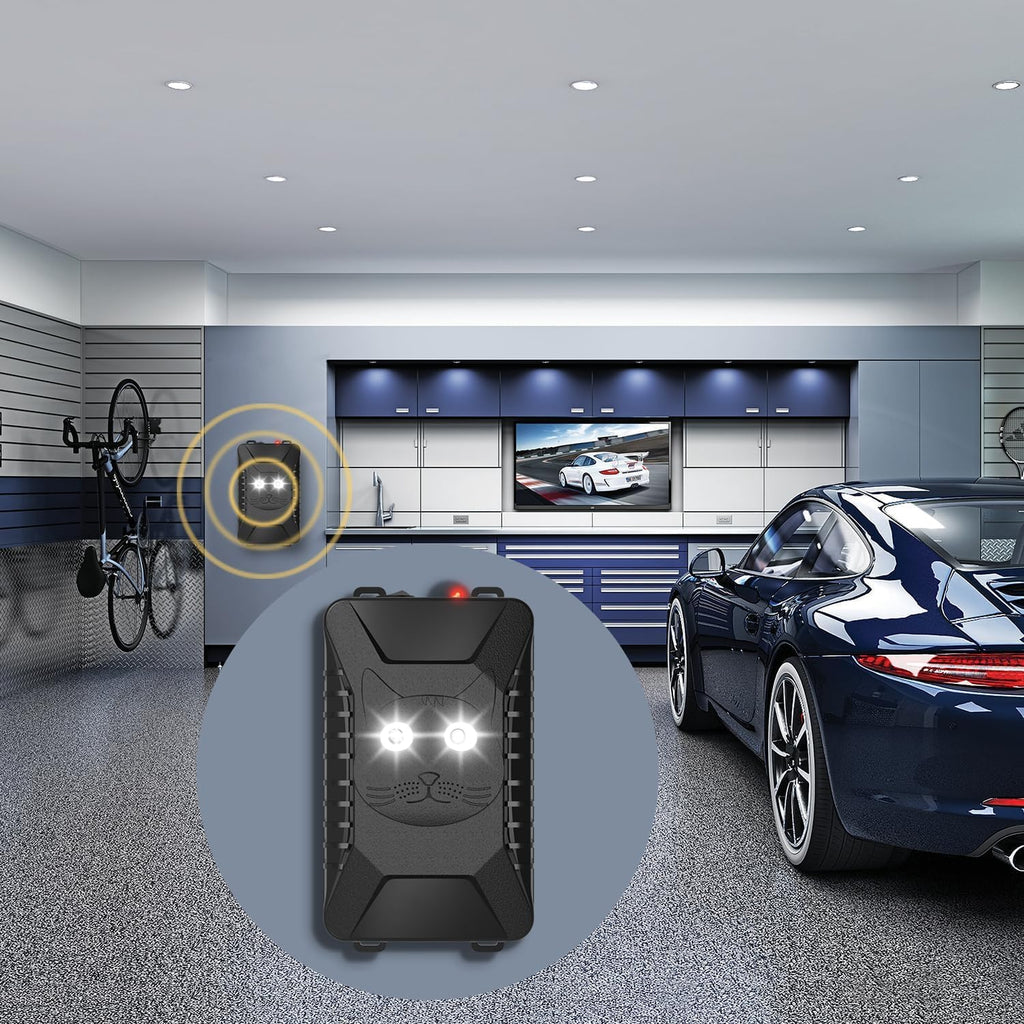 MEKEET Marderschreck, Testsieger Mit Marder, Marderabwehr Dachboden Mit Ultraschall & Blinklicht, Marderschutz FüR Kfz, Motorraum, Haus, Garage, Keller FüR 90m²