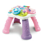 Vtech Baby Abenteuer Spieltisch pink – Bunter Babyspieltisch mit 6 Spielfeldern und interaktiven Elementen – Farben, Zahlen, Tiere, Musik und Formen spielerisch Lernen – Für Kinder von 12-36 Monaten