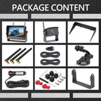 VASTEND Kabellos Rückfahrkamera Set HD 1080P 7'' Monitor & IP69 wasserdichte Backup Kamera Stabile Digitale Signale, 150° Weitwinkel-Rückfahrkamera Nachtsicht Set für Van, PKW, LKW, Wohnwagen(V01)