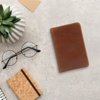 Leder-Feld-Notizbuchhülle für Notizen, Taschenformat, passend für 8,9 x 14 cm, separates Fach für , echtes genarbtes Leder, mehrere Taschen für zusätzliche Funktionalität und Stiftschlaufe