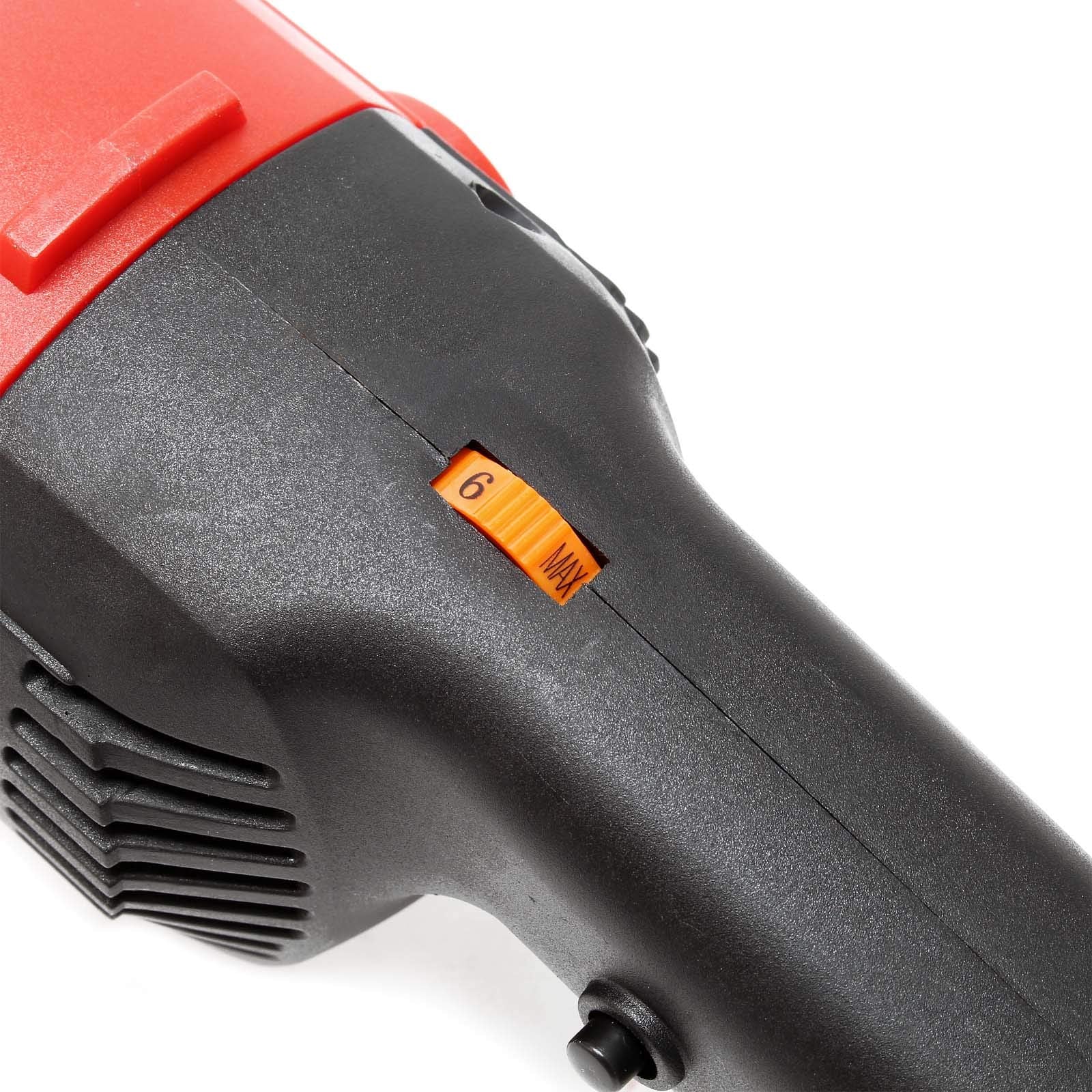 Wiltec Auto Poliermaschine Schleifmaschine 1200W bis 3000 U/min, Poliergerät mit 6 Stufen inkl. 2 Pads, Tellerschleifer, Rotationsschleifer