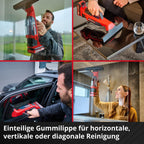 Einhell Akku-Fensterreiniger BRILLIANTO Power X-Change (18 V, 28 cm Lange Saugdüse, streifenfreie Reinigung, inkl. Sprühflasche mit Mikrofasertuch, ohne Akku)