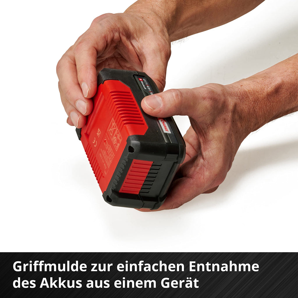 Original Einhell Starter Kit 4,0 Ah Akku und Ladegerät Power X-Change (Li-Ion, 18 V, 75 min Ladezeit, passend für alle Power X-Change Geräte) 1er Pack