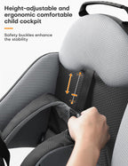 besrey Kraxe Kindertrage mit Aufbewahrungstasche, tragbare Kinderrückentrage für Reise, Kinderkraxe wandern für 6-36 Monate, Tragesitz bis 20 kg, zusammenklappbare (Upgrade Modell Schwarz)