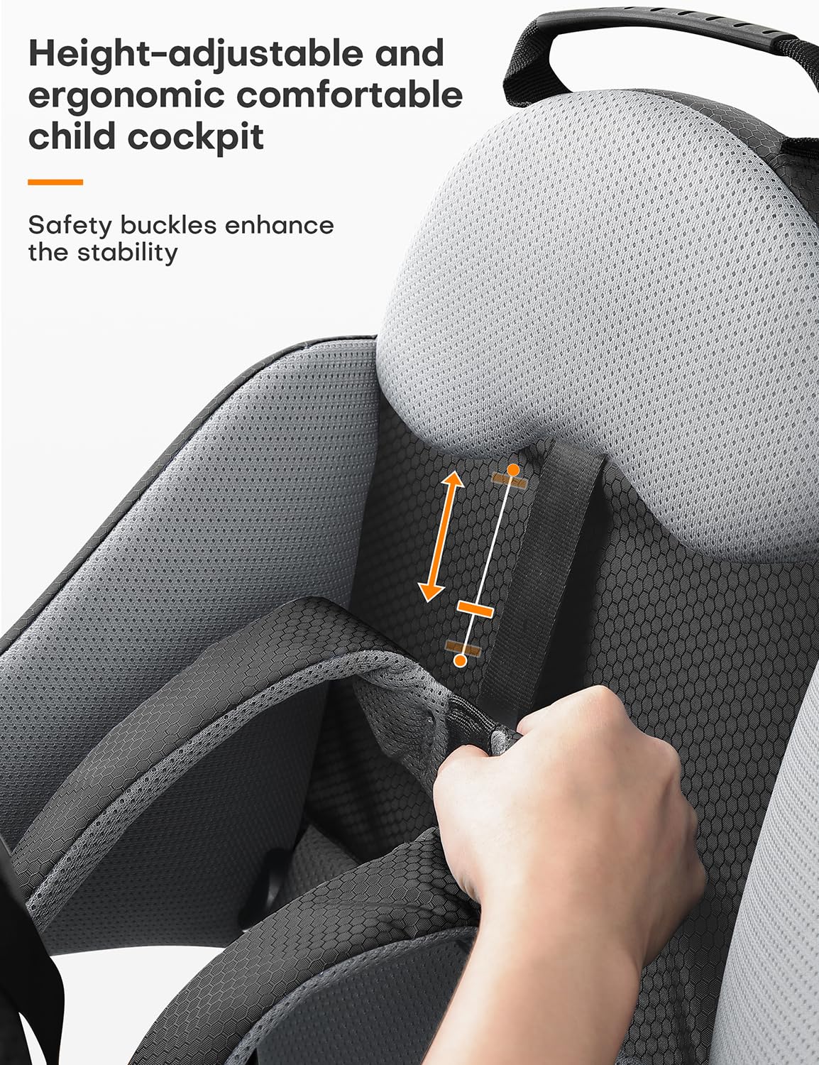 besrey Kraxe Kindertrage mit Aufbewahrungstasche, tragbare Kinderrückentrage für Reise, Kinderkraxe wandern für 6-36 Monate, Tragesitz bis 20 kg, zusammenklappbare (Upgrade Modell Schwarz)