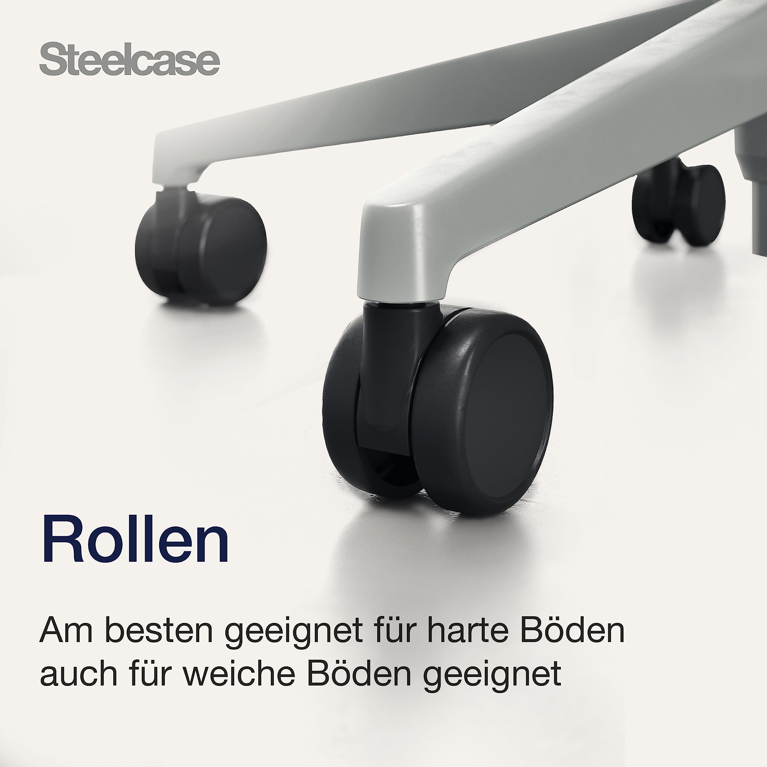 Steelcase Gesture Ergonomischer Bürostuhl mit 360° Armlehnen, 3D-Live Back Lumbalstütze, anpassbarer Kopfstütze Onyx Schwarz, 66 x 62.5 x 107