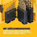 DEWALT 29-tlg. EXTREME 2 HSS-G Metallbohrer-Set DT7926-XJ
