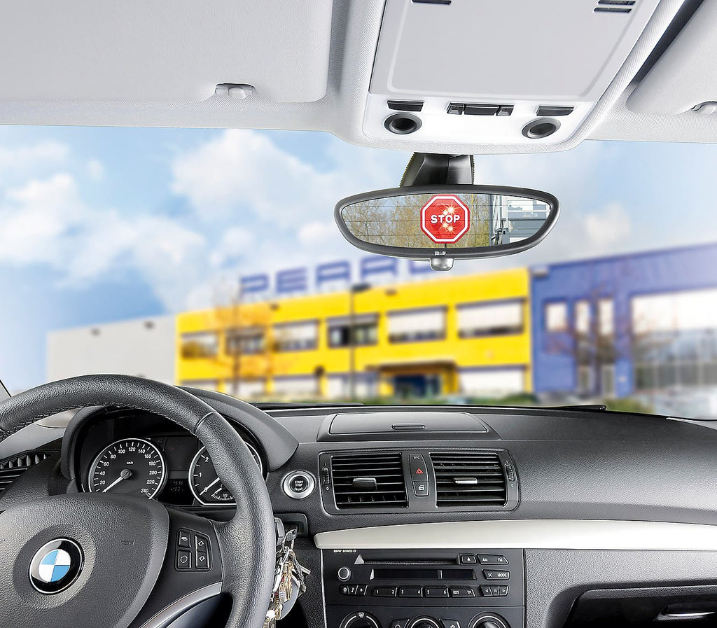 Lescars Garagenstop: Parkassistent: Stoppschild-Einparkhilfe mit LEDs (Garagenampel, Einparkhilfe Garage, Garagen Stop blinkt Berührung)