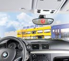 Lescars Garagenstop: Parkassistent: Stoppschild-Einparkhilfe mit LEDs (Garagenampel, Einparkhilfe Garage, Garagen Stop blinkt Berührung)