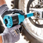 HAZET Schlagschrauber 9012TT I Max. Lösemoment 2200 Nm, Vierkantantrieb 12,5 mm (1/2 Zoll) I Hochleistungs-Doppelhammer-Schlagwerk- kompakt und leicht mit Twin-Turbo Technologie