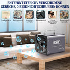 ICARE Ozongenerator 30000mg/h Ozongerät, Ozonisator Industrieller O3 Ozon Luftreiniger mit 120 Min Timer für 300㎡ Geruchskiller Geruchsneutralisierer für Auto, Rauch, Haustiergerüche, Küchengerüche