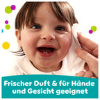 Pampers Fresh Clean Feuchttücher 15 Packungen mit 80 Stück, 1200 Feuchttücher, milder Duft, auch für Hände und Gesicht geeignet