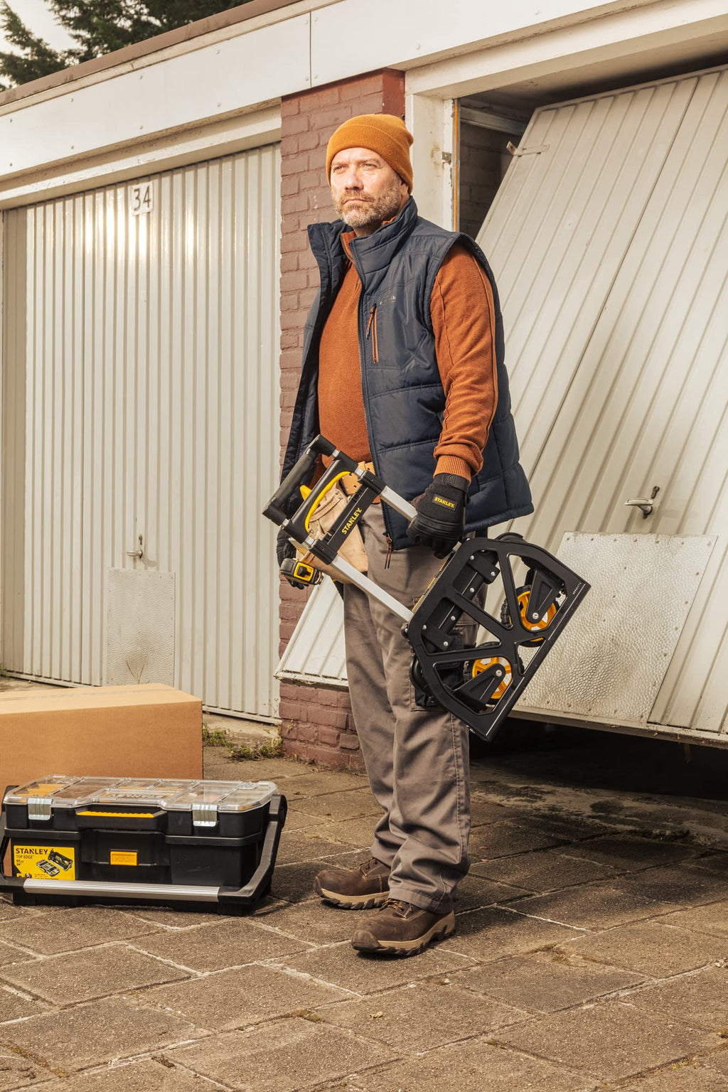 Stanley Handkarre SXWTD-FT500 PDQ - 60 KG Belastbar - Kompakt - Zusammenklappbare Handkarre